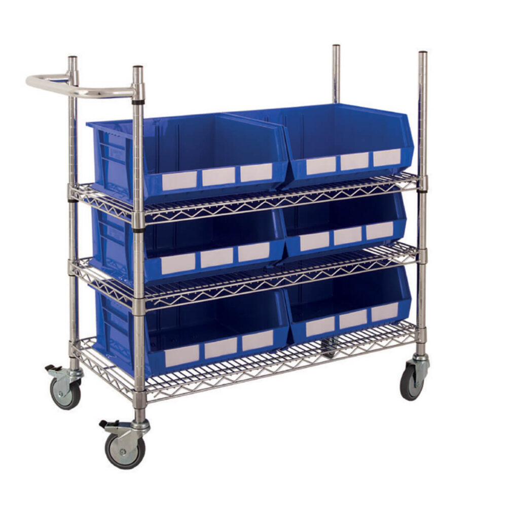 Chrome Wire Trolley