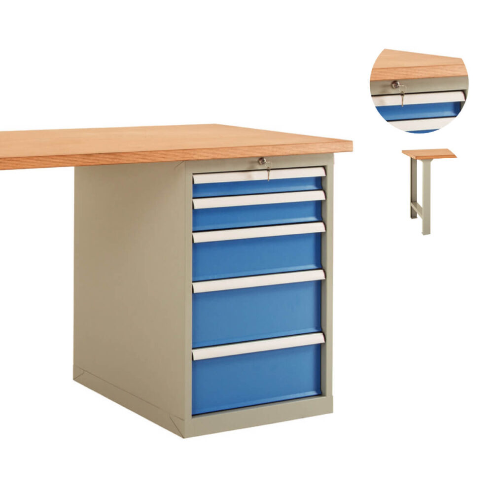 Premium Workbench With Pedestal